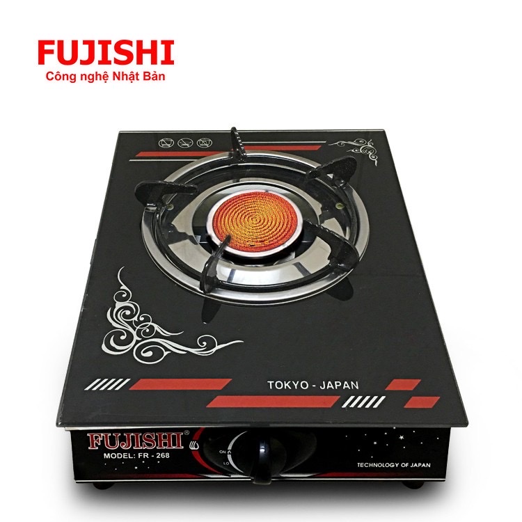 Bếp ga đơn hồng ngoại fujishi fr-268-ihn - đầu đốt ceramic tiết kiệm gas - bh chính hãng 01 năm