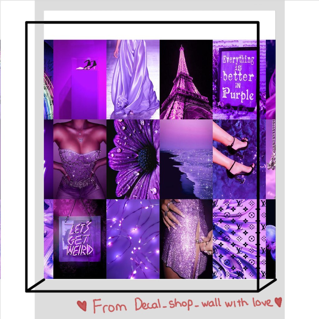 Wall Collage dán tường trang trí decor phòng ngủ - theme Eutophia