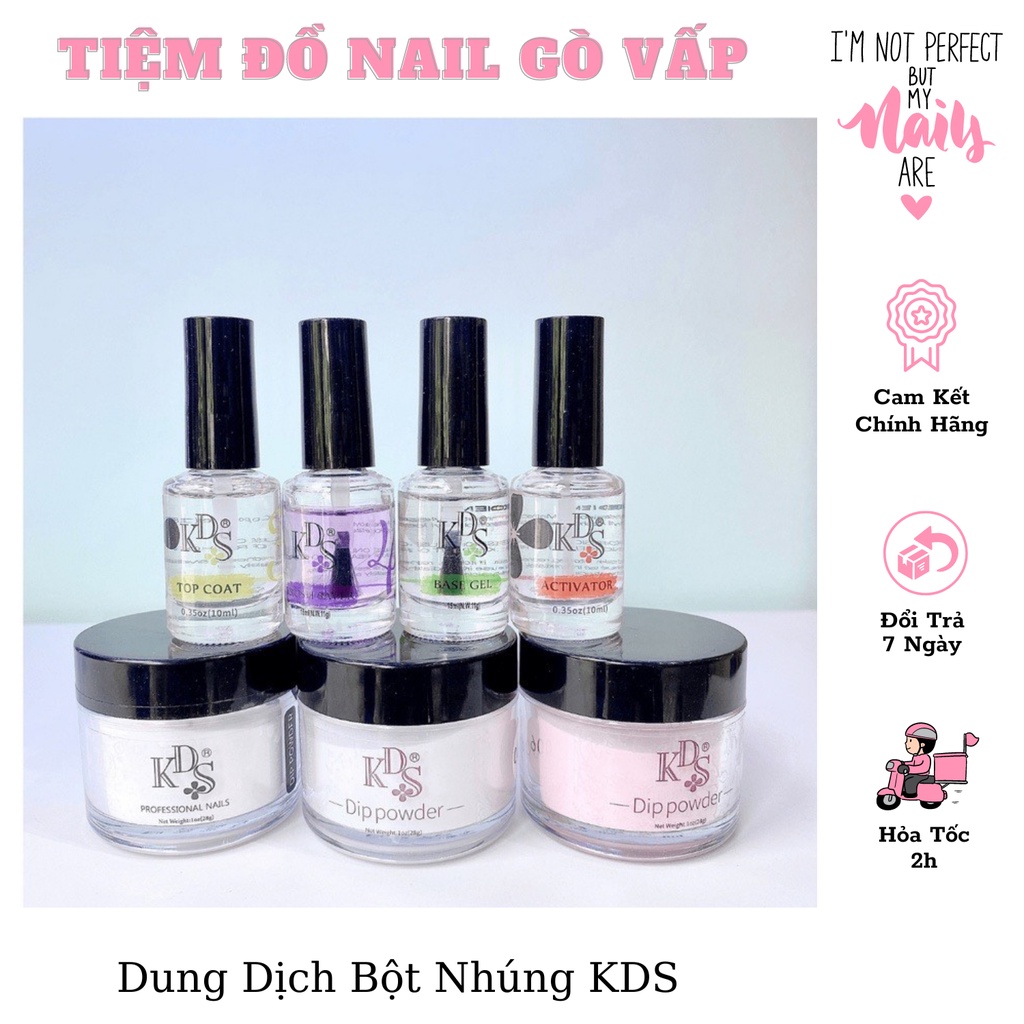 Dung dịch bột nhúng kds chai 15ml - làm nail
