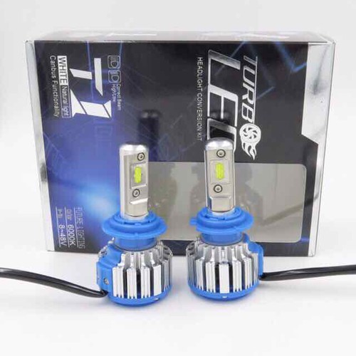 Đèn pha led turbo chân h4 35w siêu sáng cho ô tô, xe máy