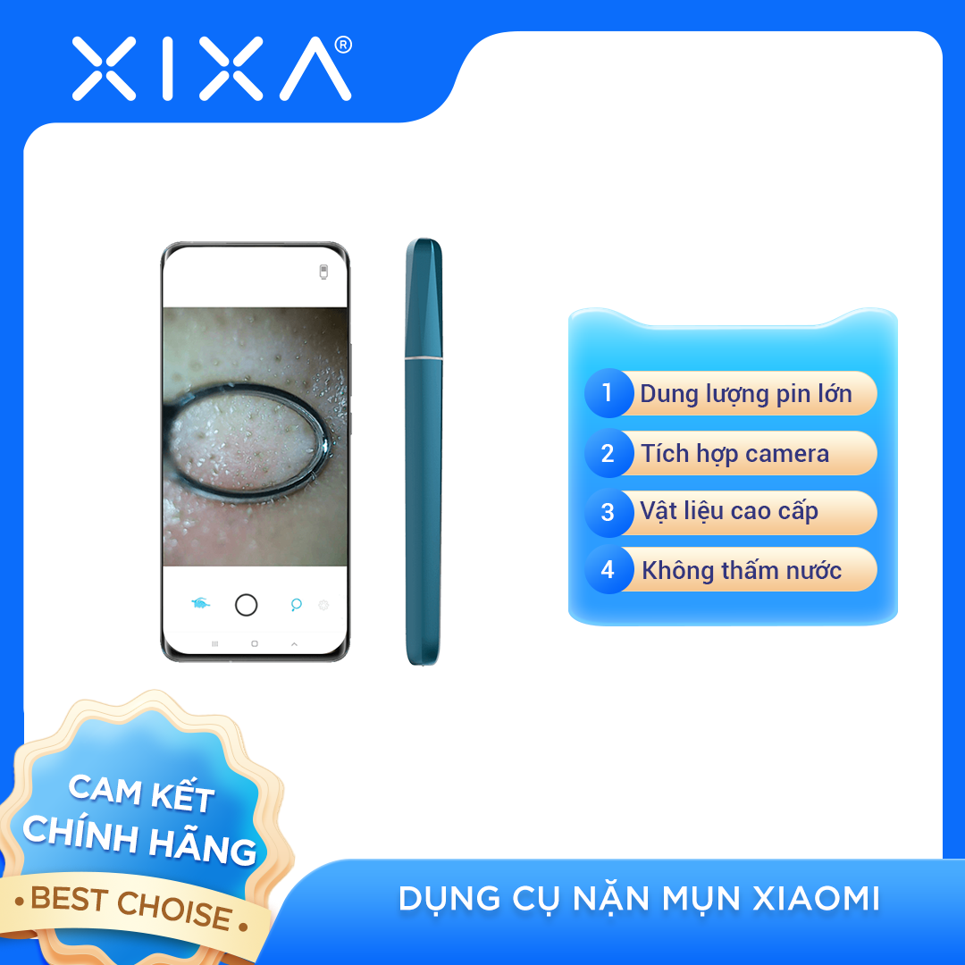 Dụng cụ nặn mụn đầu đen Xiaomi Youpin Wisdom, nội soi rõ nét hiển thị qua app điện thoại, dung lượng pin lớn (Màu Trắng)