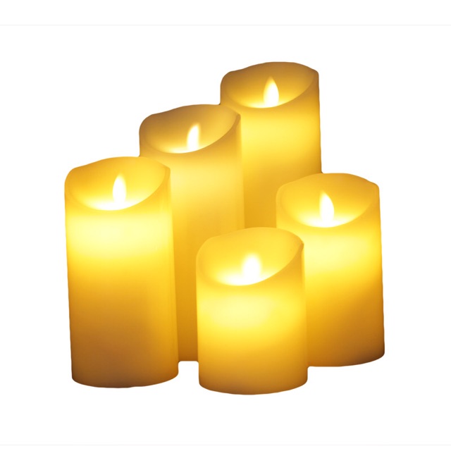 Nến điện tử cỡ đại cao 15cm,18cm,12cm