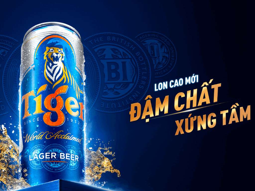 Thùng 12 lon bia Tiger 500ml/lon / Lốc 6 lon bia Tiger 500ml - Bia Nội ...