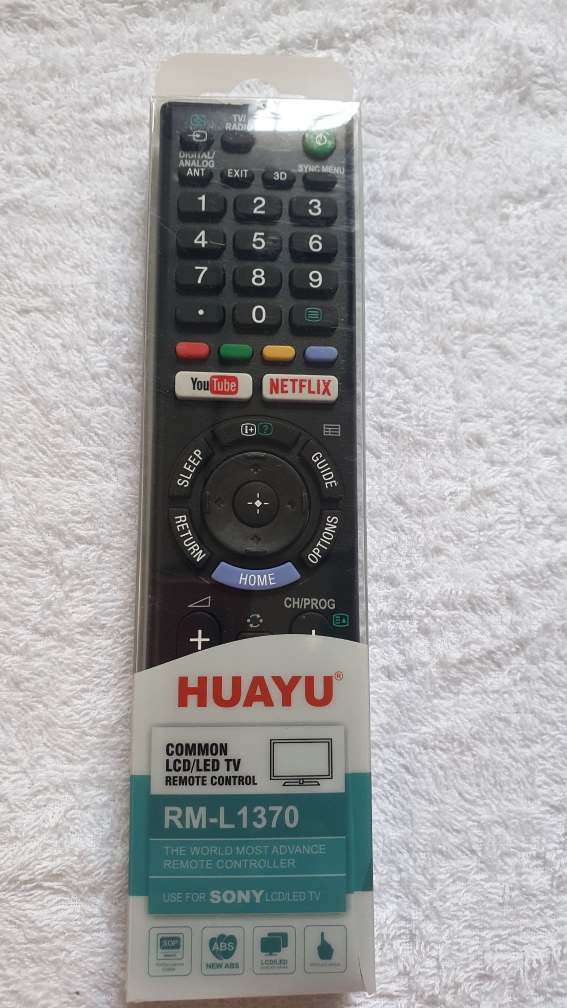Remote điều khiển tivi sony lcd led smart 1370 huayu hộp