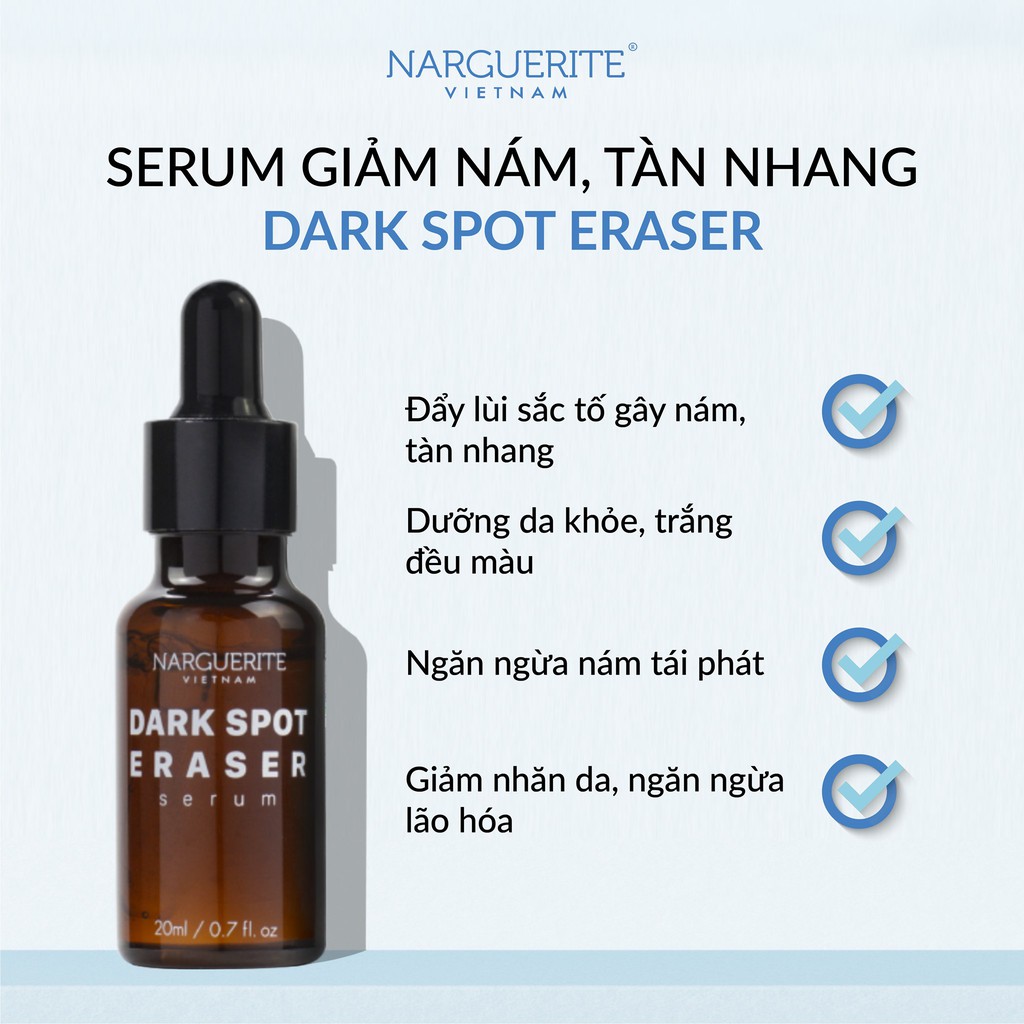 [HCM]Serum giảm nám, tàn nhang, ngăn ngừa lão hóa Narguerite - DARK SPOT ERASER SERUM (20ML)