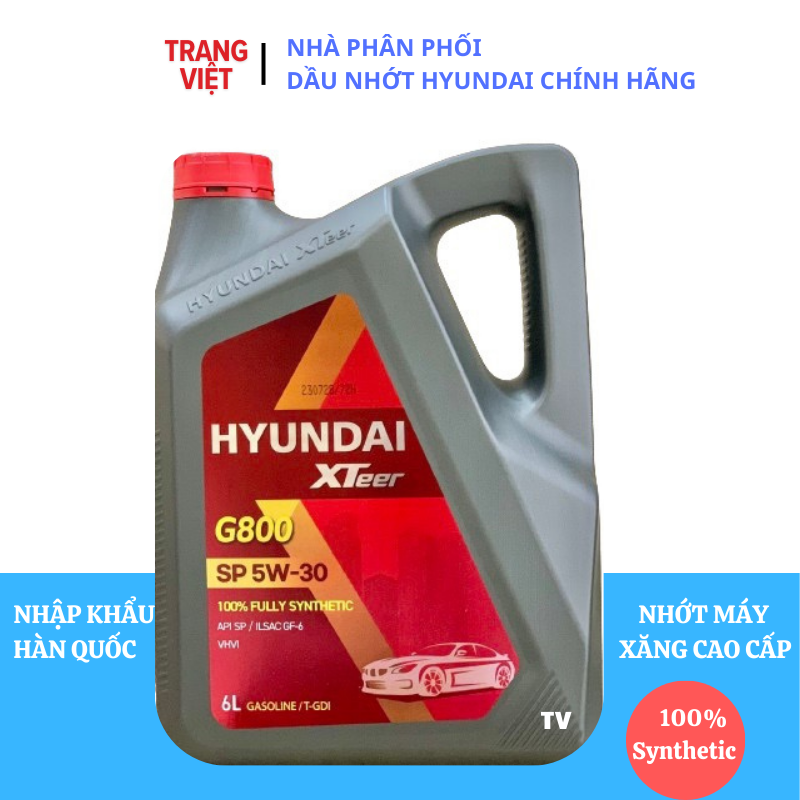 Nhớt ô tô máy xăng HYUNDAI XTEER Gasoline Ultra Protection 5W30 6L
