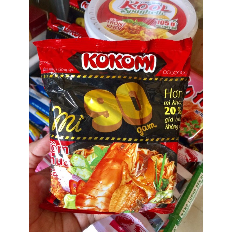 Combo 5 gói mì Kokomi 90 Tôm chua cay 90g