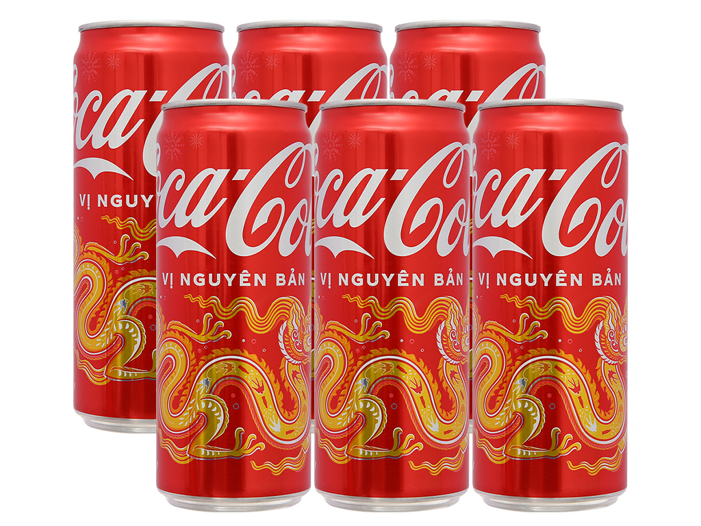 Lốc 6 lon nước ngọt Coca Cola 320ml