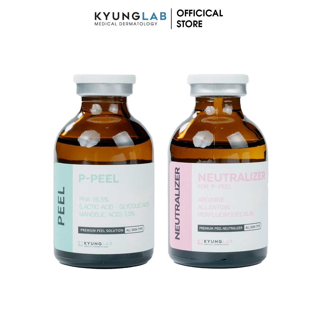 Set peel da KyungLab P-Peel + Neutralizer thay da sinh học, tái sinh nuôi dưỡng làn da toàn diện