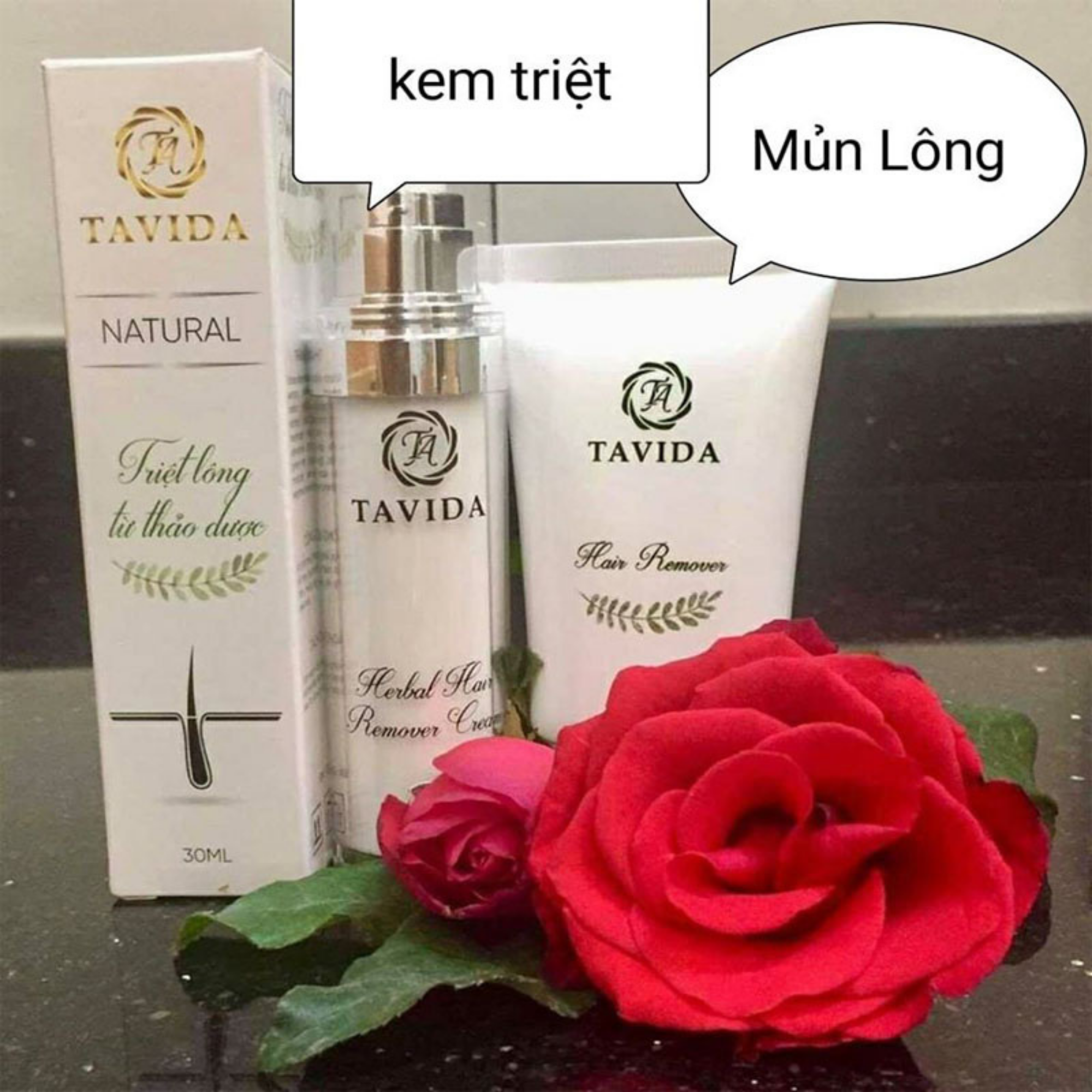 ) Sản Phẩm triệt lông vĩnh viễn, tẩy lông Bikini thảo dược TAVIDA. Đánh bay tất cả các loại lông cứng đầu.