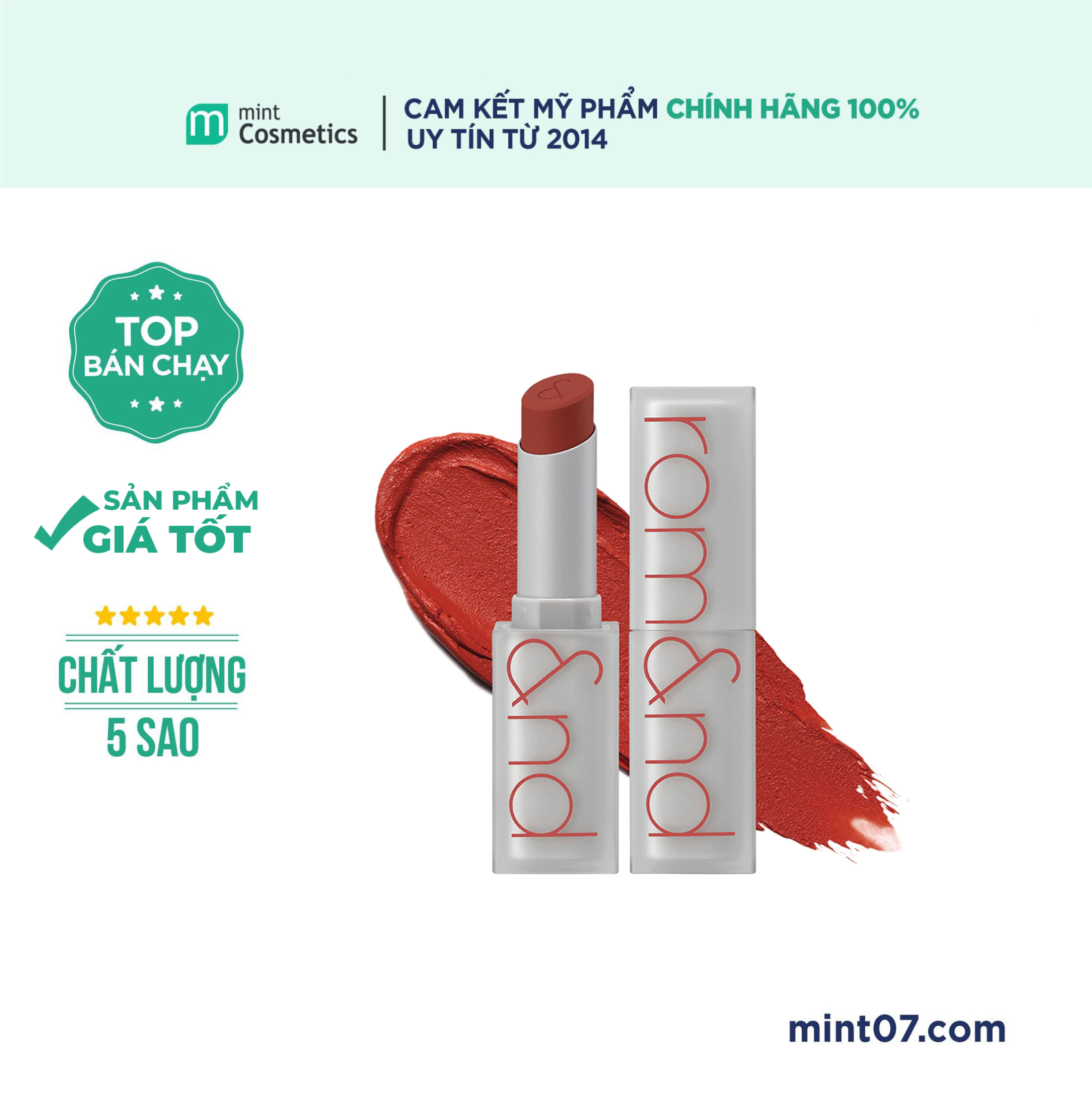 Son Thỏi Romand Zero Matte Lipstick
