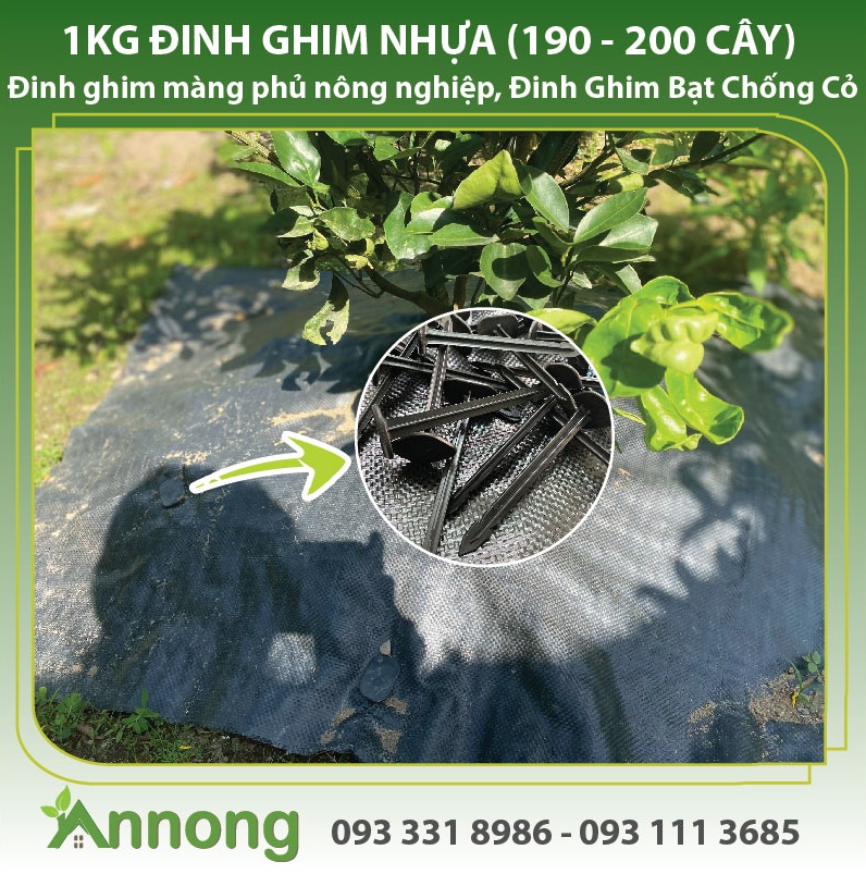 1Kg Đinh ghim nhựa - Đinh ghim màng phủ nông nghiệp