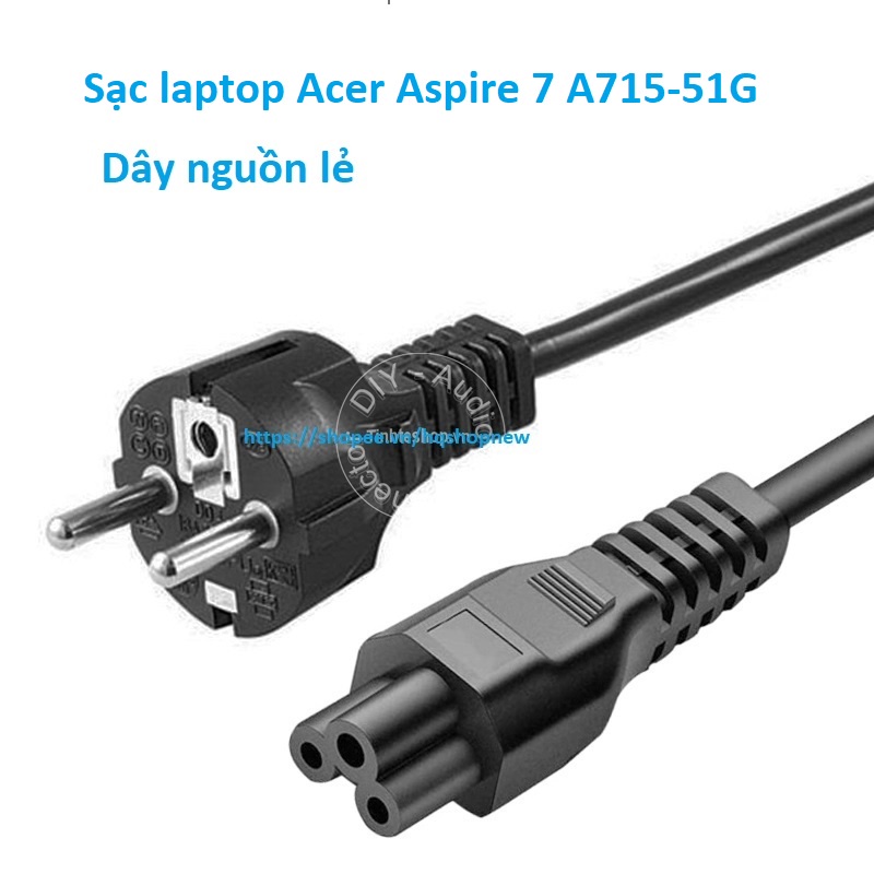 ️ Sạc laptop Acer Aspire 7 A715-51G, A715-71G-52WP 19V - 7.1A - 135W Chân 5.5 1.7 mm