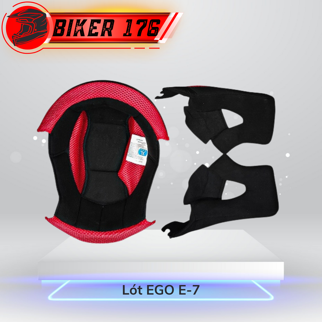 Lót mũ bảo hiểm fullface ego các dòng e-7/ e-8/ e-9 - bảo hộ xe máy biker 176 - mũ bảo hiểm chính hãng vũng tàu