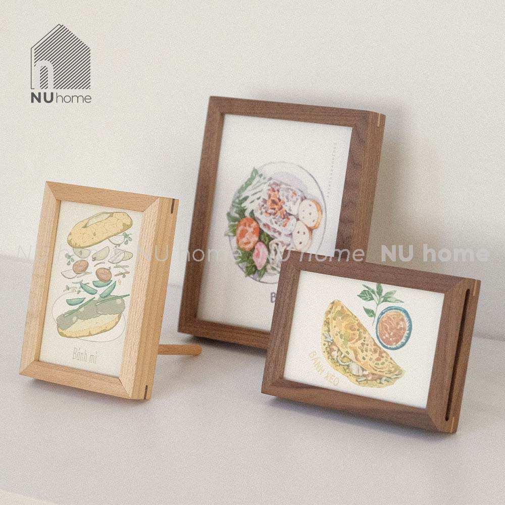 Khung tranh gỗ để bàn - Moku | nuhome.vn | khung tranh bằng gỗ để bàn cao cấp được thiết kế đẹp mắt sang trọng