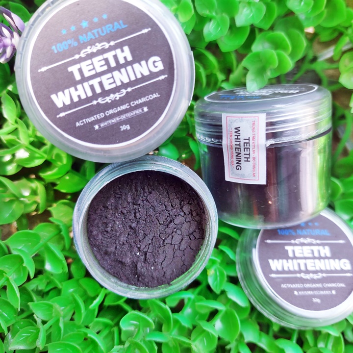 [HCM]Bột than tre hoạt tính dùng đánh răng tẩy răng Teeth Whitening