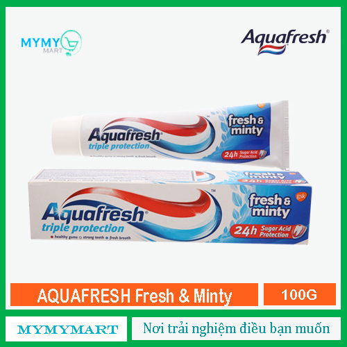 HCMKem Đánh Răng Aquafresh Fresh & Minty 100ml