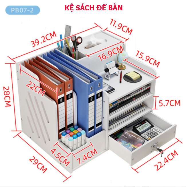 [ RẺ VÔ ĐỊCH ] Kệ Sách, Giá Sách, Kệ Sách Để Bàn, Kệ Sách Mini Cao Cấp, Giá Sách Để bàn, Kệ Để Bàn Mini Tiện Lợi gỗ Nhựa chống nước