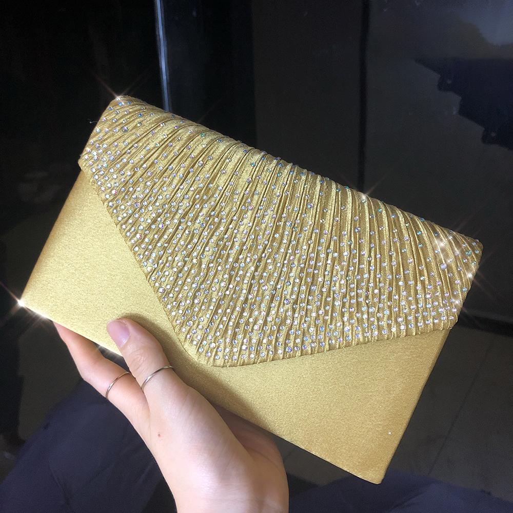 HOLILA Ly hợp dạ hội buổi tối Ví nữ HandBag Rực rỡ lấp lánh Đảng Túi đeo vai # 15107