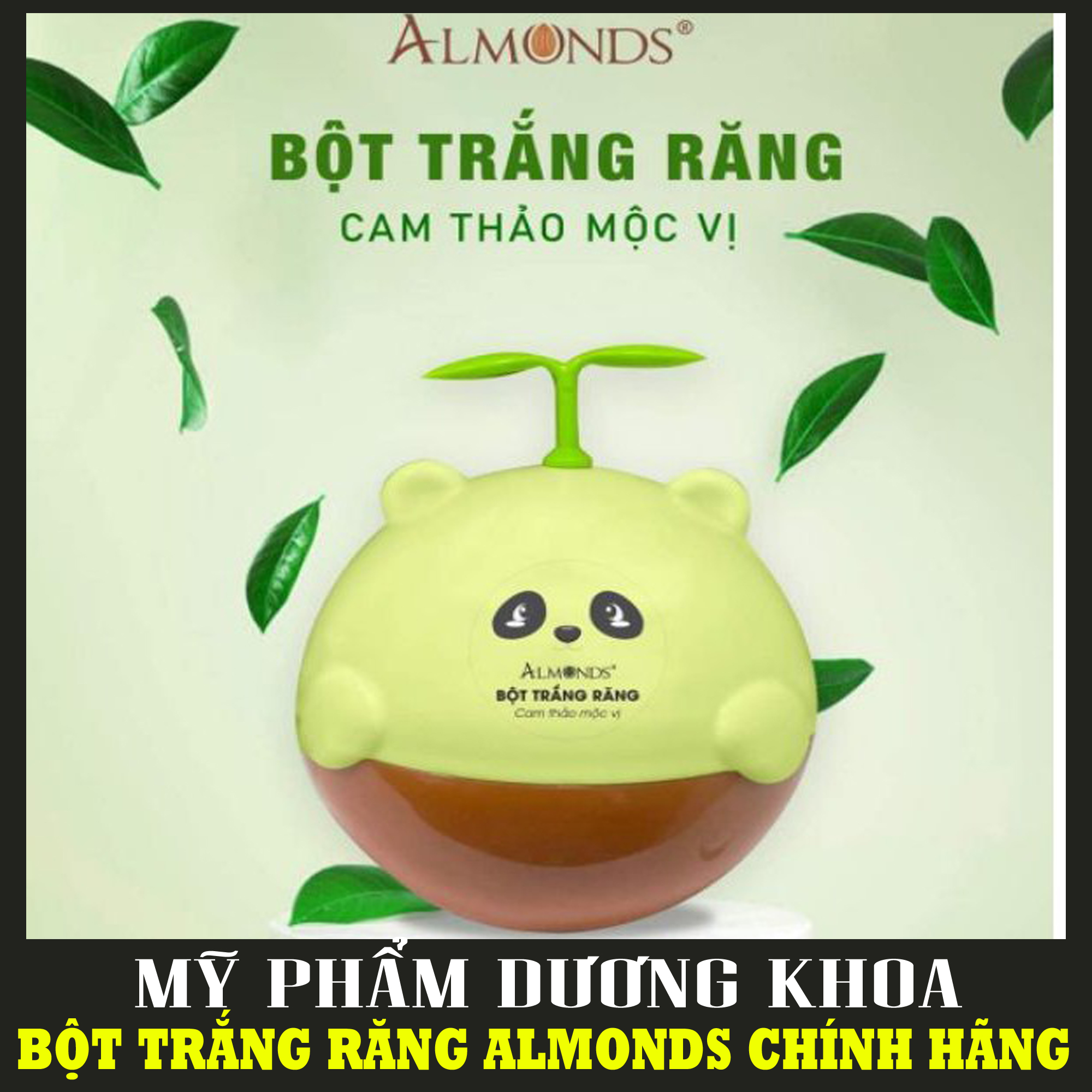 Rất hiệu quả - bột trắng răng cam thảo mộc vị almonds chính hãng - bột trắng răng almonds - mỹ phẩm almonds