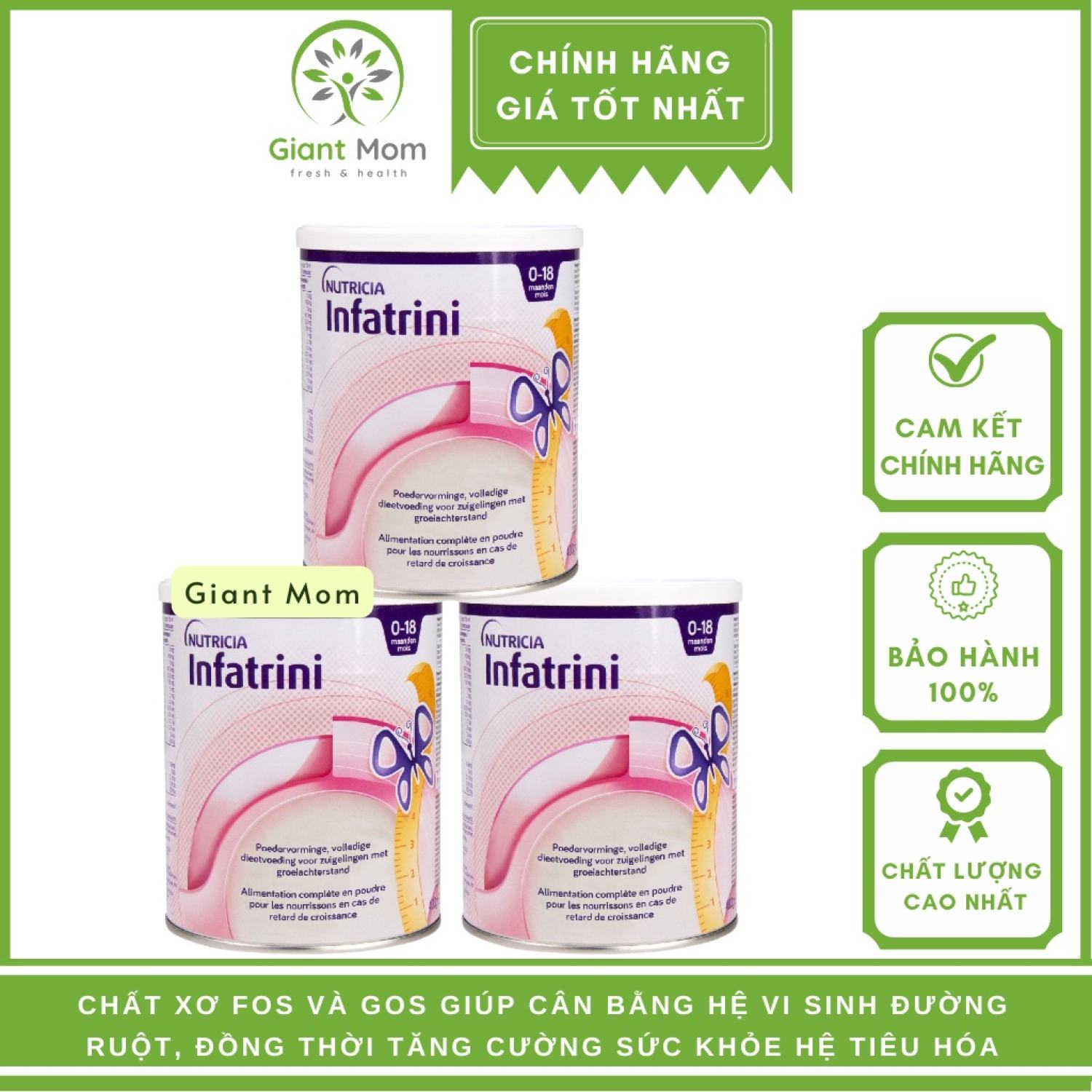 Sữa béo infatrini nội địa đức hộp 400g