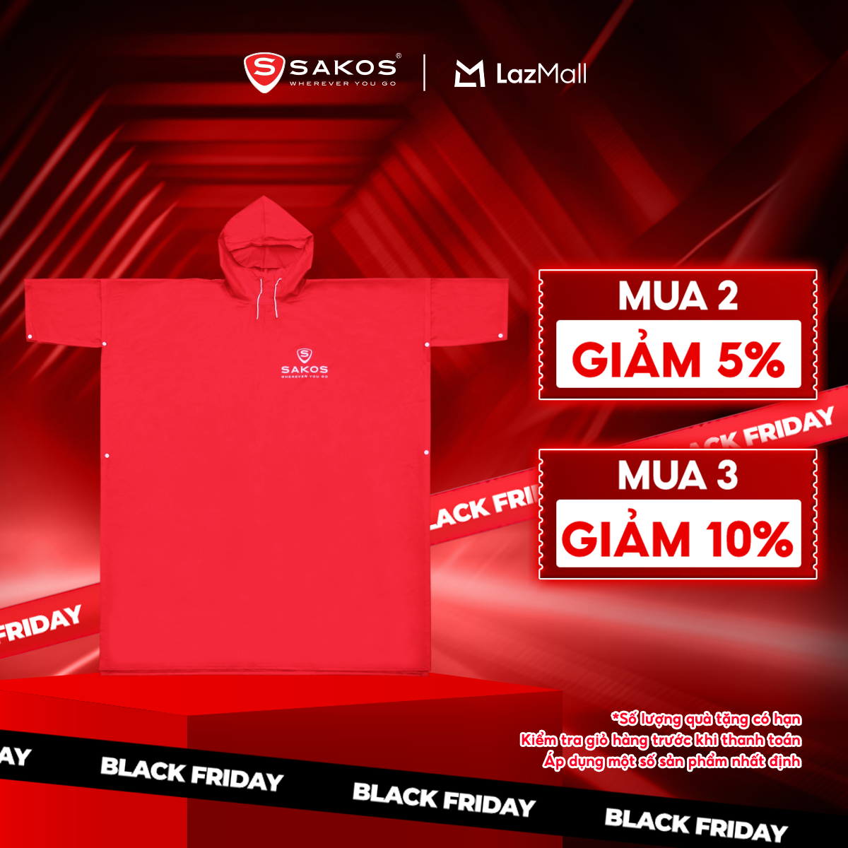  Áo Mưa Người Lớn Cao Cấp SAKOS 