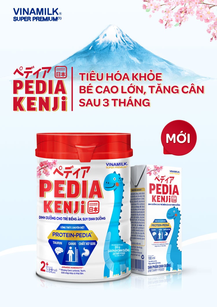Sữa bột pedia kenji 2+ 850g