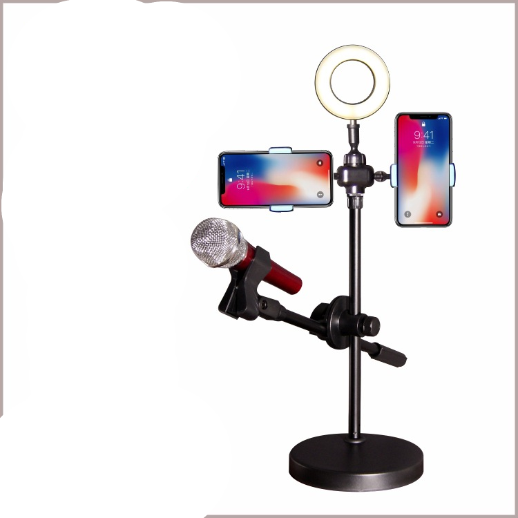 Bộ livetream 4 trong 1 💢Đèn+ ĐT + mic💢 chuyên nghiệp tiện lợi