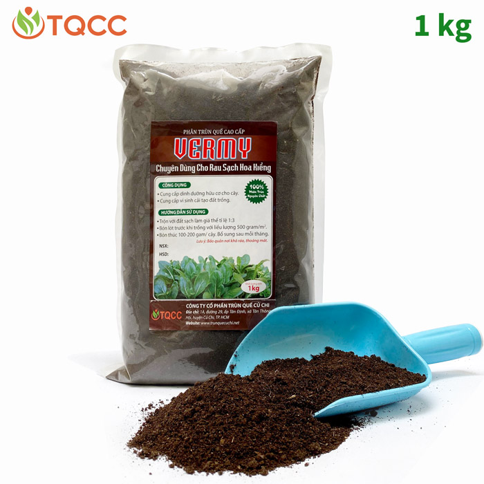 Phân trùn quế cao cấp Vermy 1kg