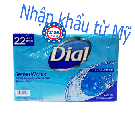 Lốc xà bông cục dial spring water antibacterial bar soap 22 cục x 113g - mỹ