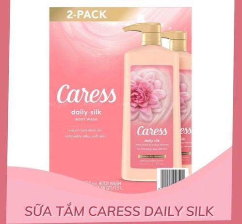 Sữa tắm Caress Daily Silk White Peach & Orange Blossom chai 750ml của Mỹ