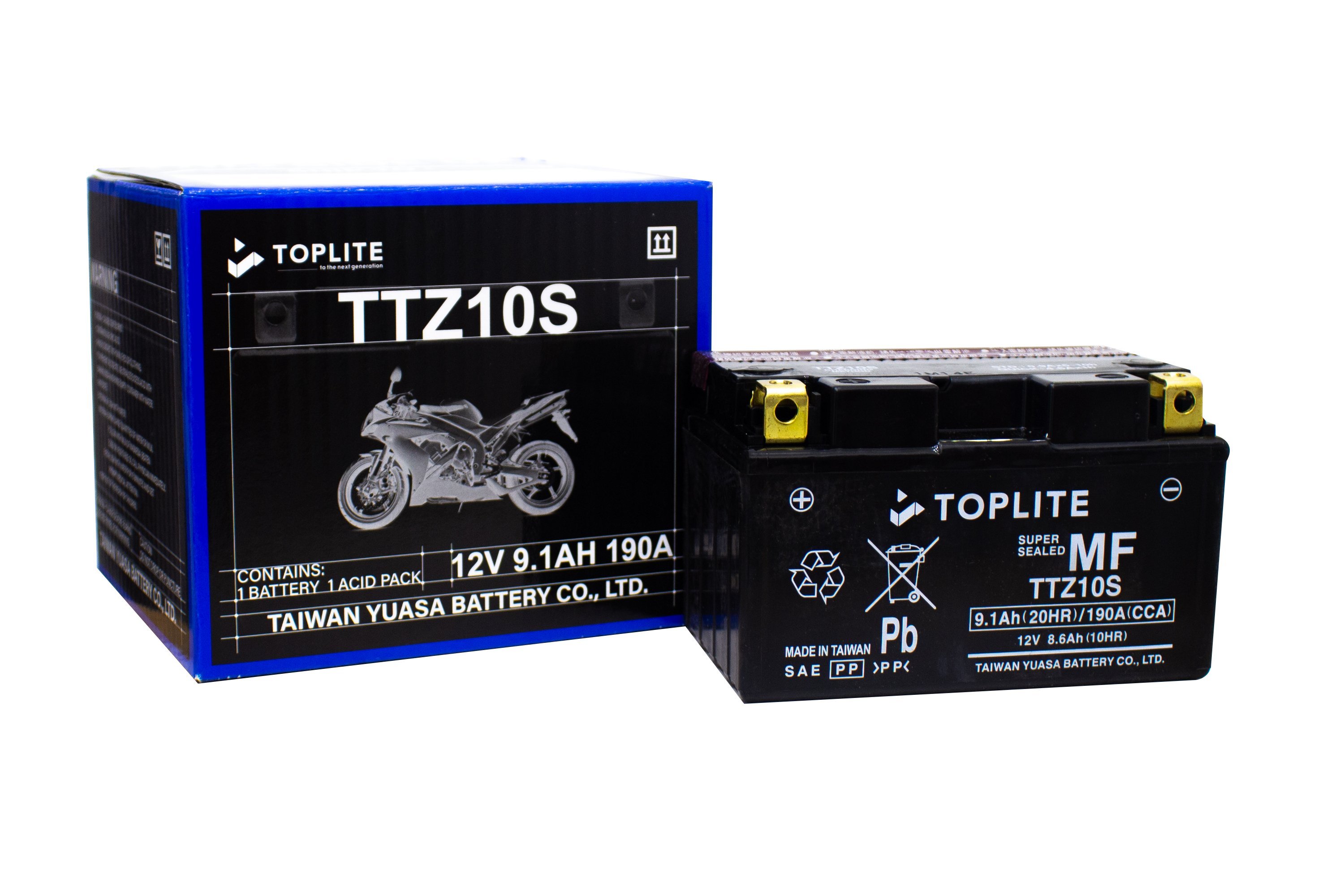 [HCM]Bình ắc quy Motor Toplite TTZ10S (12V-8.6Ah)