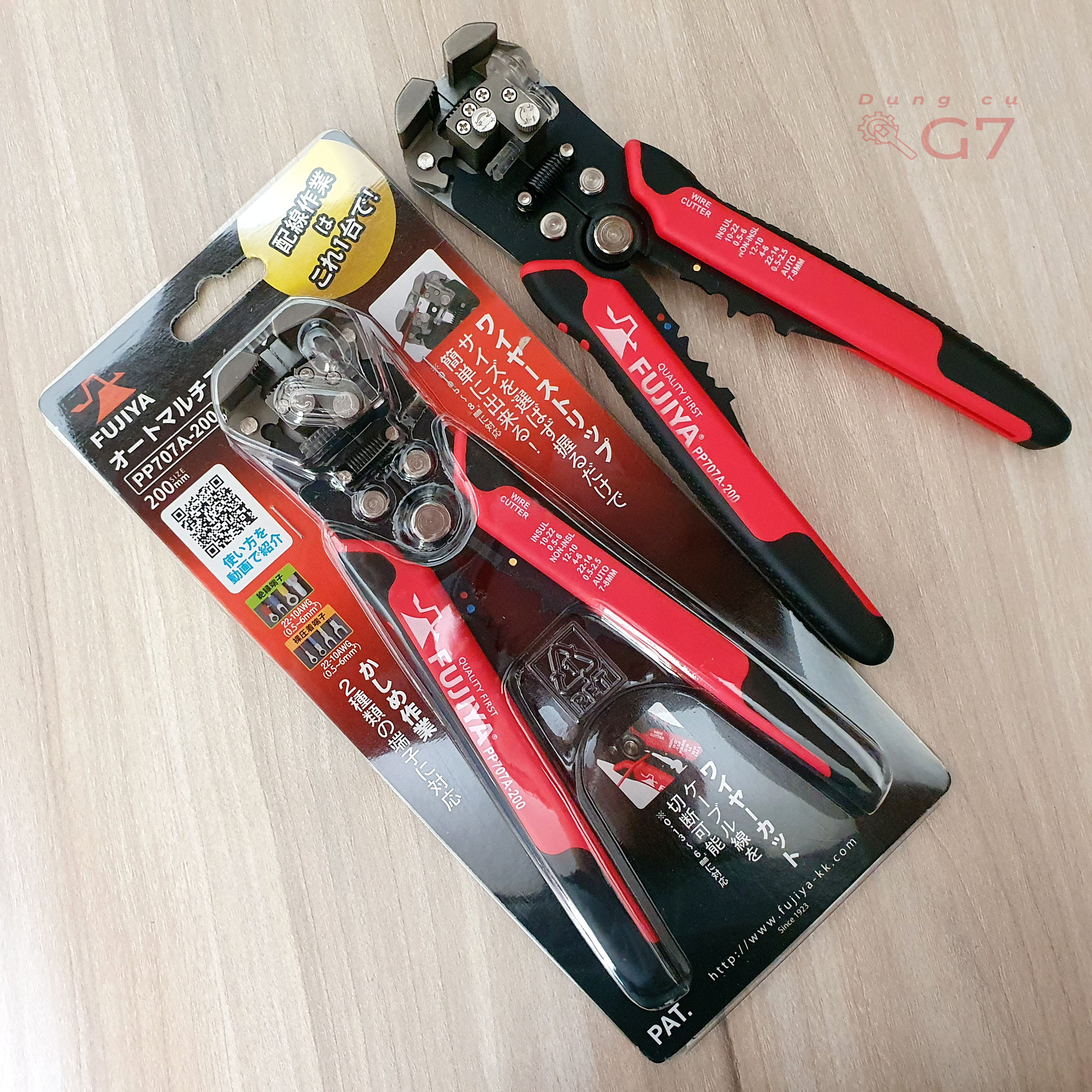Kìm tuốt dây tự động fujiya pp707a-200 japan