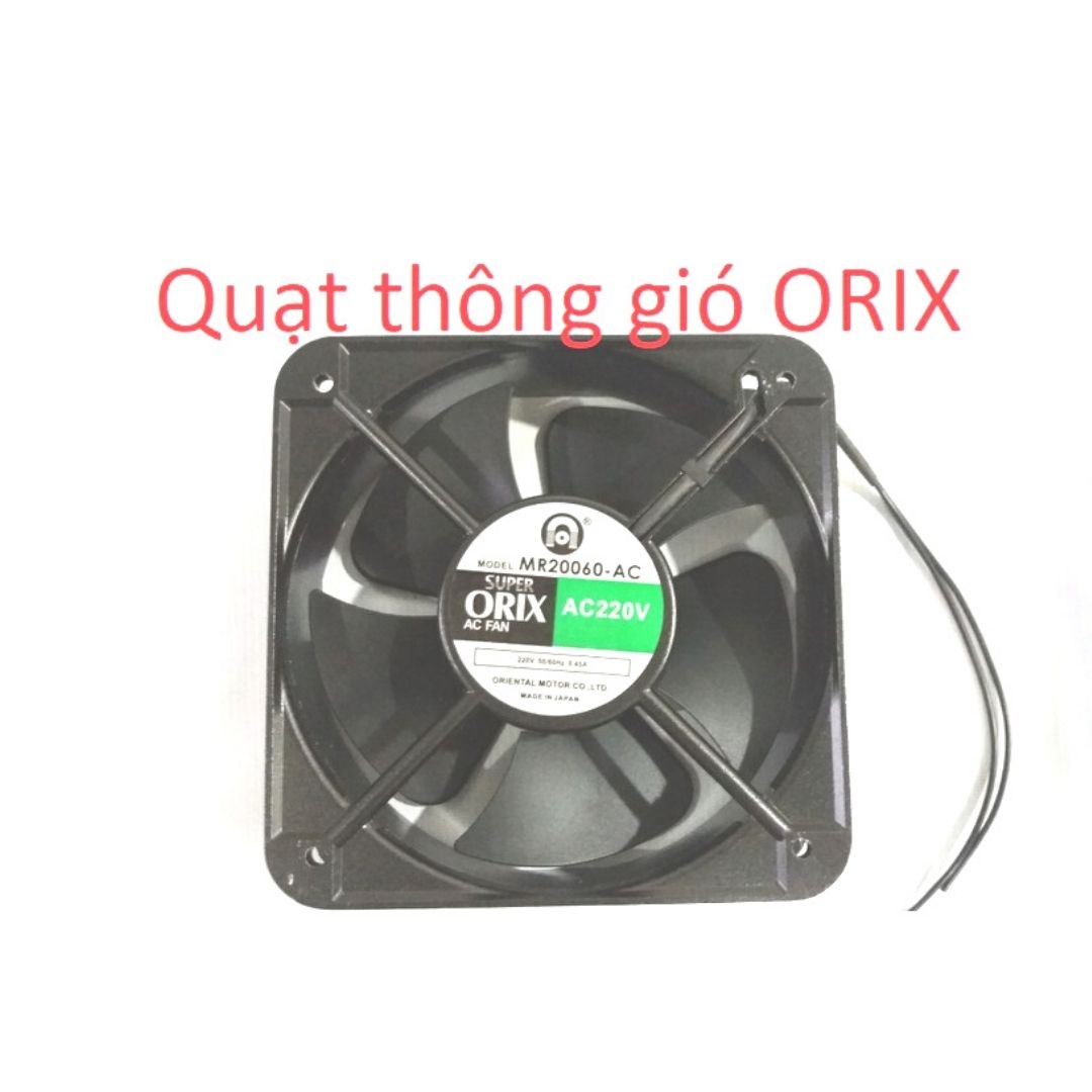 Quạt tản nhiệt ORIX MR20060 - 220V, quạt hút gió 20x20x6cm vuông