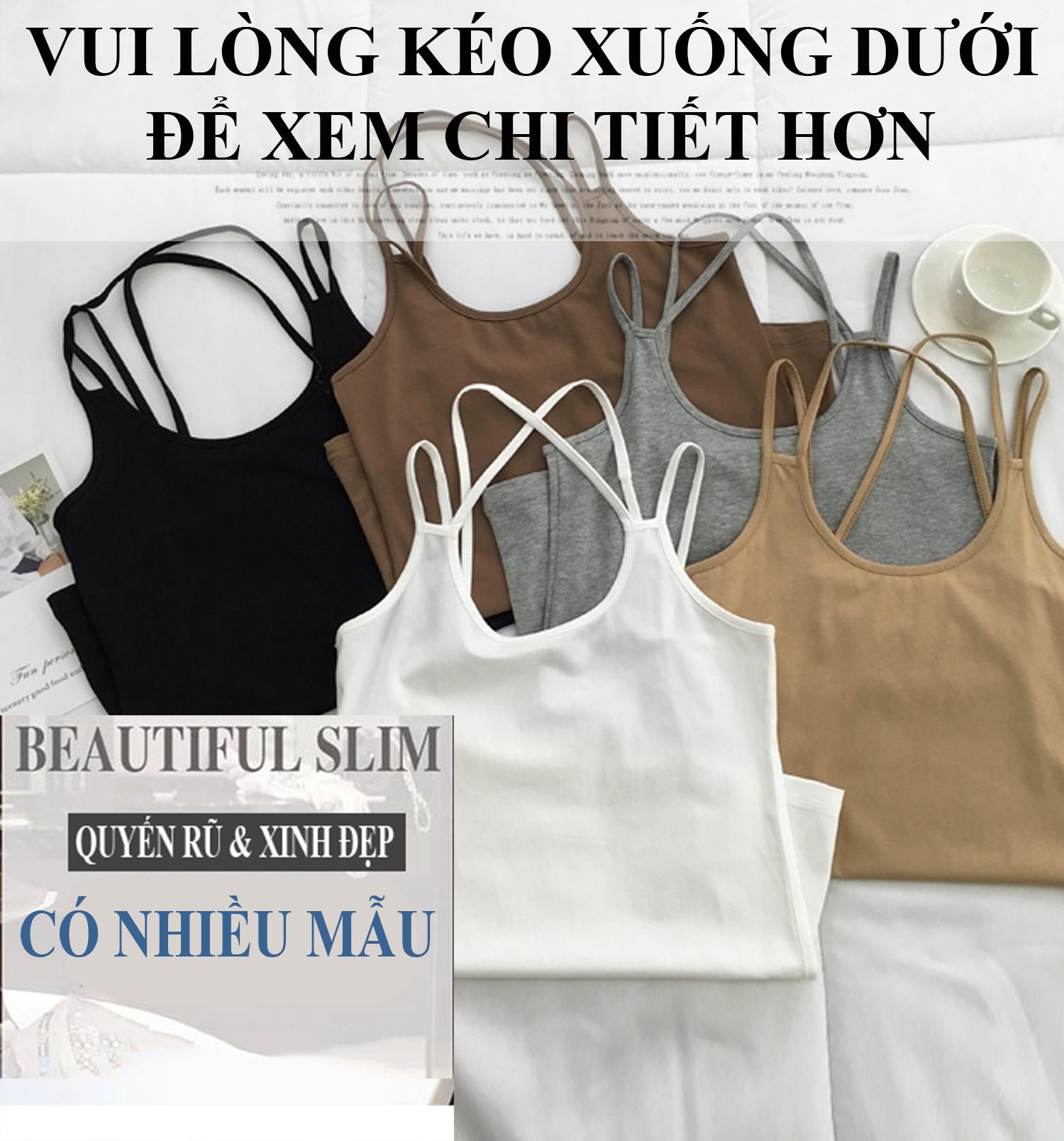 Áo hai dây cho bạn gái mặc ở nhà đi chơi ... Macmot