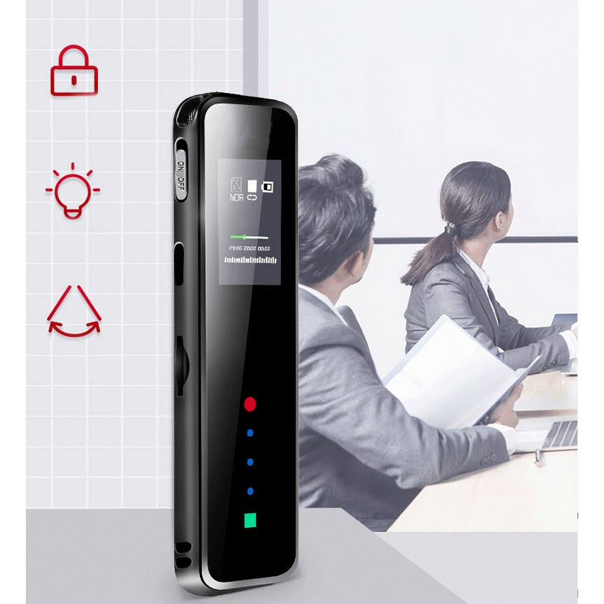 Máy ghi âm voice recorder t90 - máy ghi âm chuyên nghiệp dvr-90 màn hình oled - thời gian ghi âm lên tới 15 tiếng