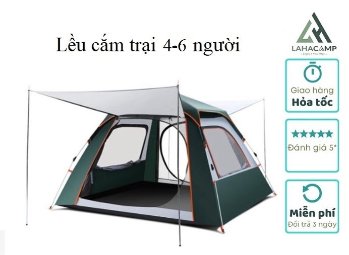 lều siêu thoáng cho gia đình, lều bung lớn 4-6 người, giá sale bất chấp cho các đơn hàng đầu