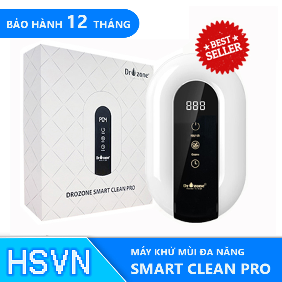 Máy khử mùi, khử trùng nhà vệ sinh DrOzone Smart Clean Pro ,khử trùng phòng, diệt khuẩn , diệt virus 10 m2 - 25 m2  - [ HSVN Global ]