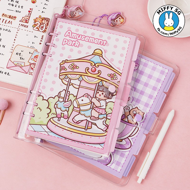 Set planner sổ còng a5a6 small mochi