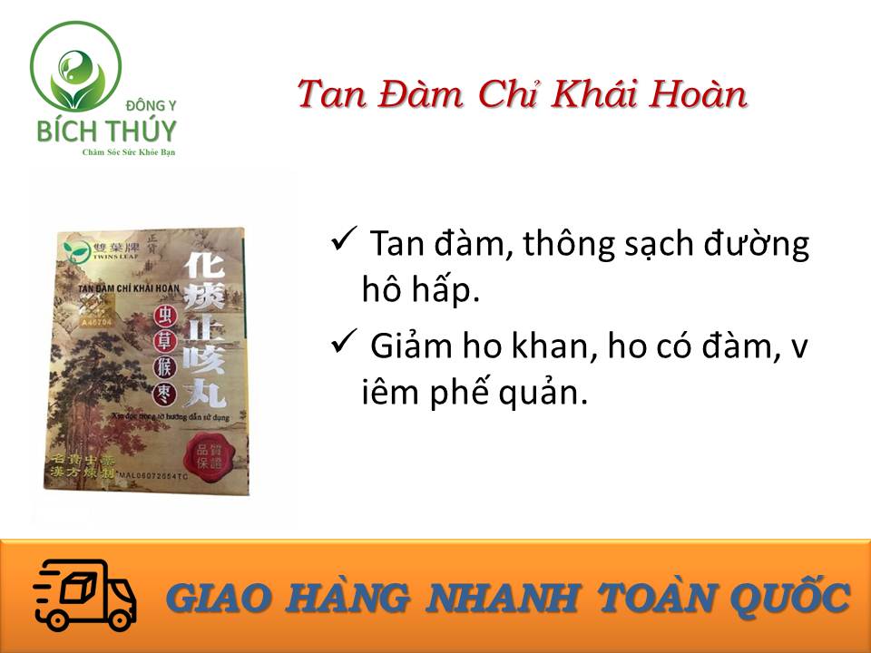 Tan Đàm Chỉ Khái Hoàn - Hỗ trợ tan đàm, thông sạch đường hô hấp, ho khan