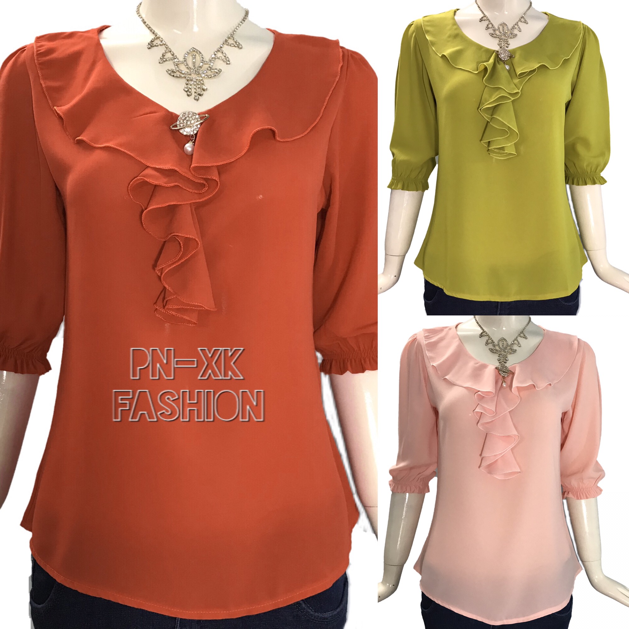 ÁO KIỂU TAY LỠ ĐÍNH PHỤ KIỆN ĐÁNG YÊU TỪ 48 ĐẾN 58KG - VẢI ĐẸP, PHOM CHUẨN