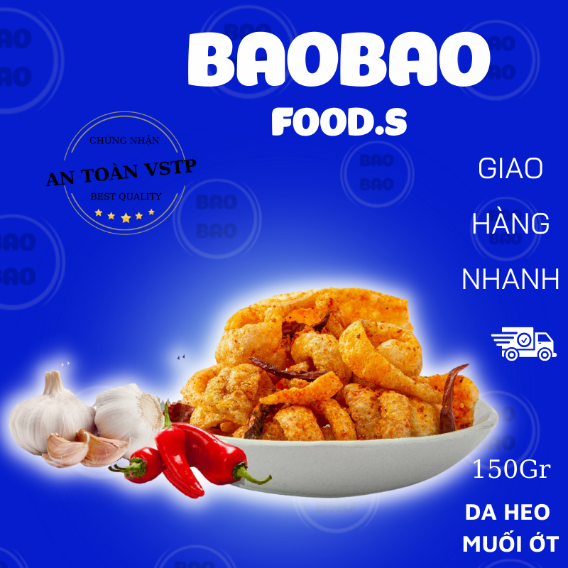 Da heo muối ớt- da heo sạch -da lợn xóc muối ớt,-giòn, đậm vị cay cay, đồ ăn vặt baobao