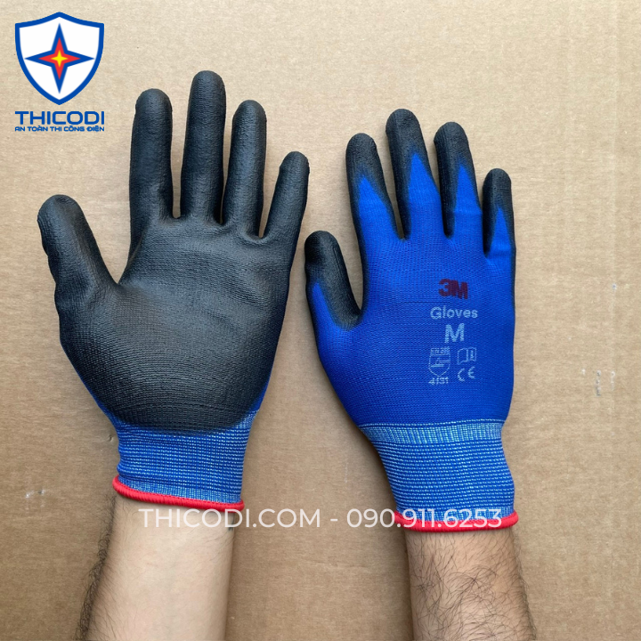 Găng tay vải phủ PU chống cắt cấp độ 1 hiệu 3M
