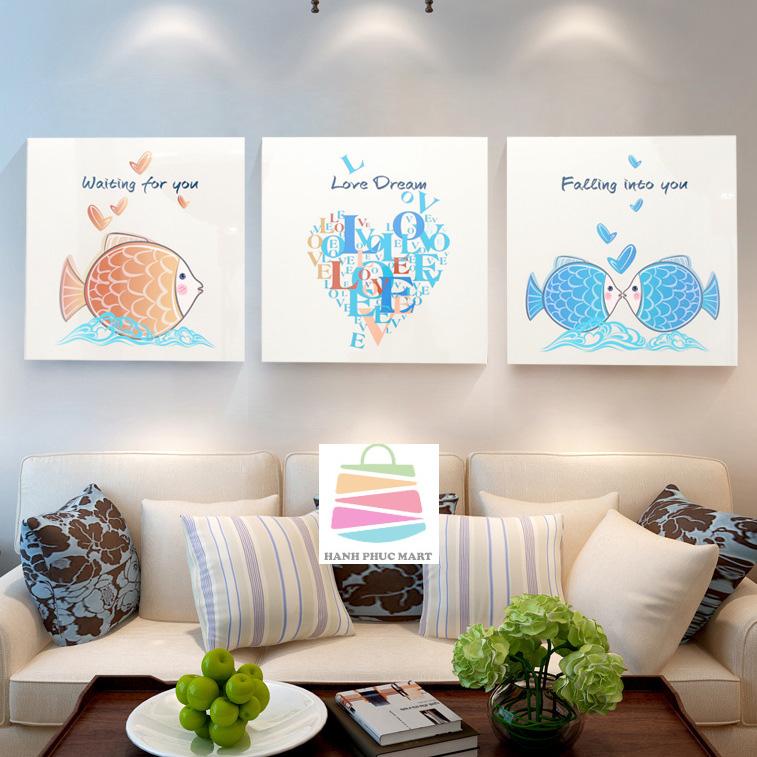[HCM]Tranh treo tường Falling-into-love trang trí phòng khách phòng ngủ bàn ăn FrameDecor