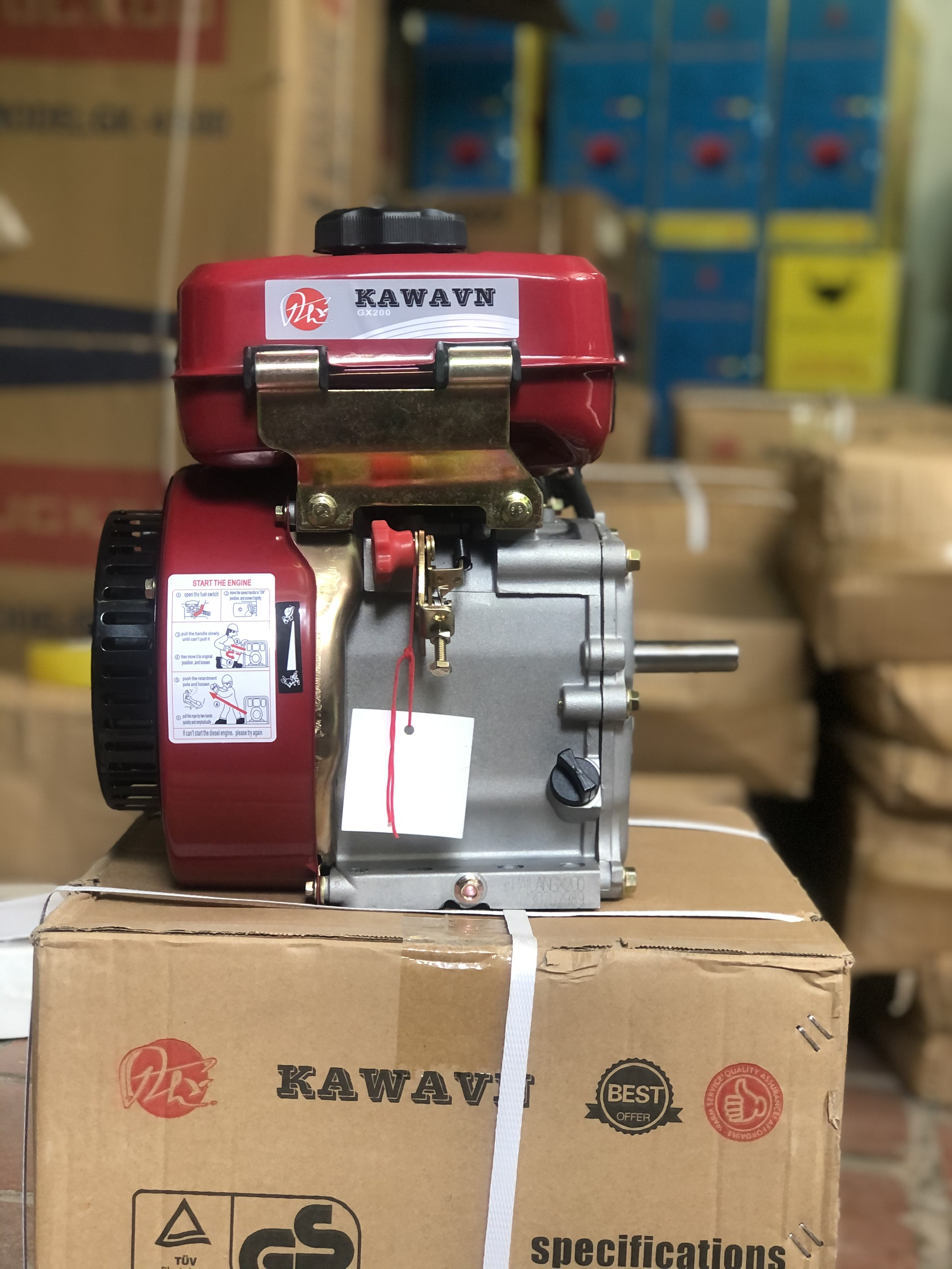 Máy nổ – động cơ dầu kawavn 6.5hp