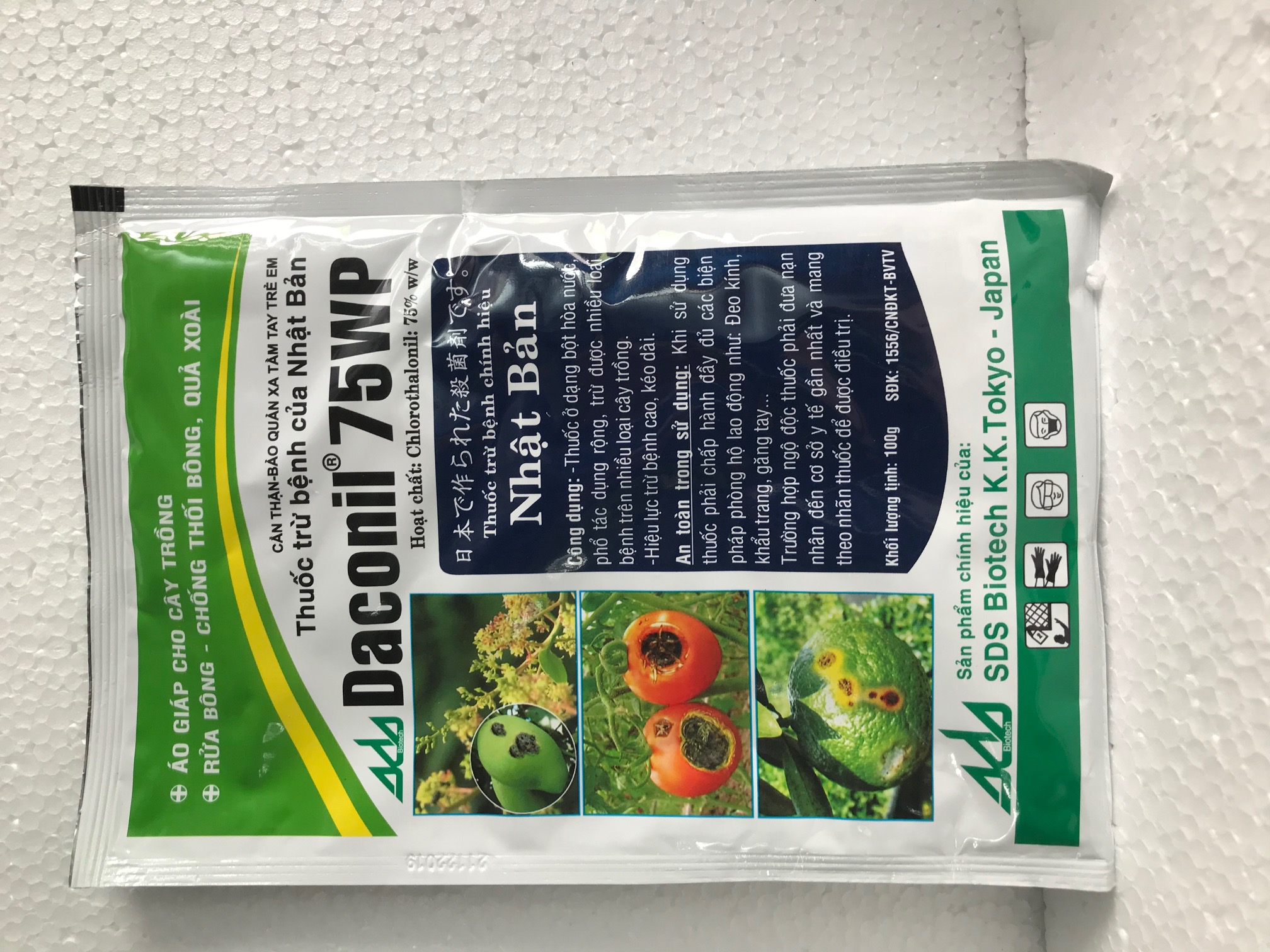 Trừ nấm bệnh trên cây trồng daconil 75wp