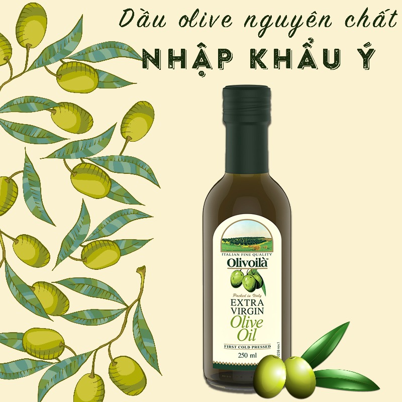 dầu olive extra virgin olivoilà chai 250ml 2