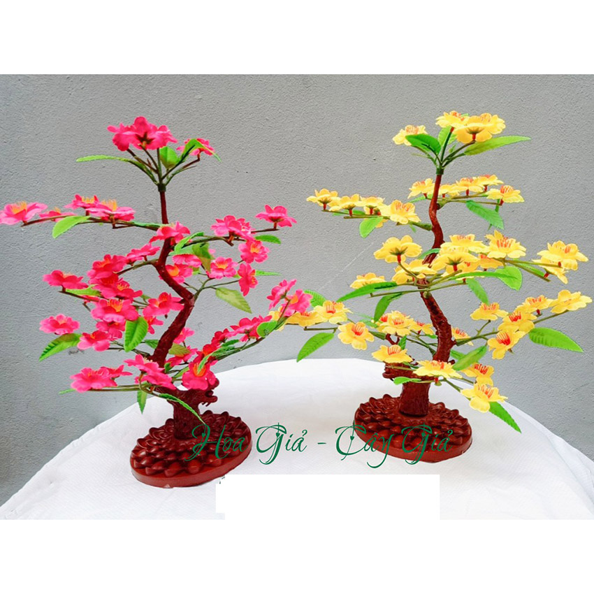 Cây mai trang trí - Hoa giả cao cấp