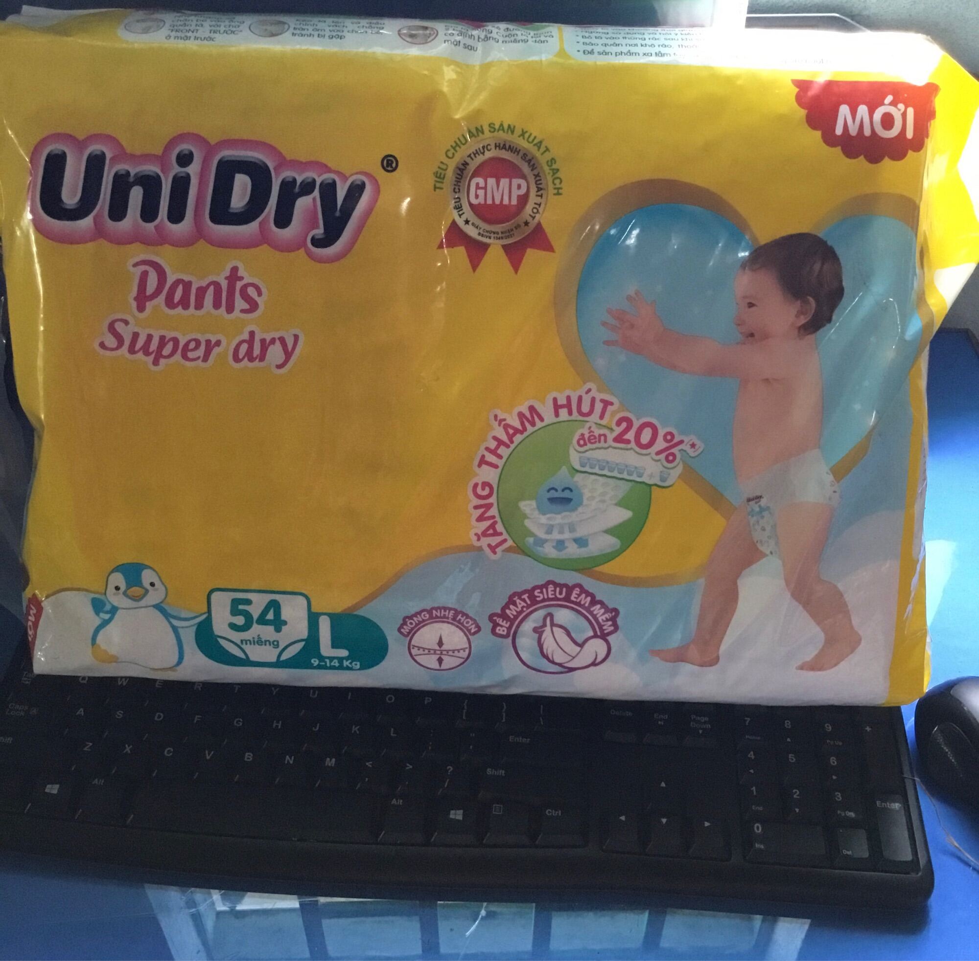 Tã quần Unidry L54 Siêu Khô Thoáng - Mẫu mới nhất - Date luôn mới
