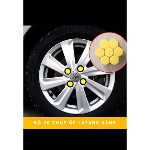 Bộ chụp ốc 19mm trang trí và bảo vệ lazang-màu vàng